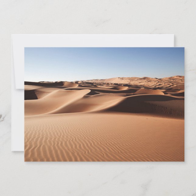 Deserts | United Arab Emirates Sand Dunes Thank You Card (Front)