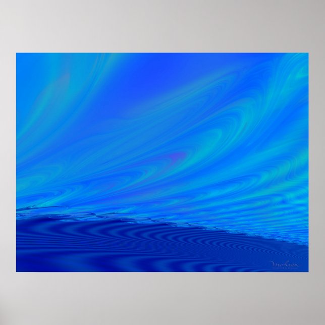 Desertscape Under The Moon Poster (Front)