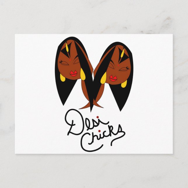 Desi Chick Inspired Items Postcard (Front)