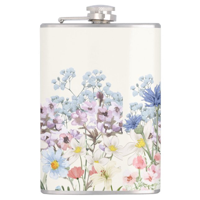 Desi Floral Coffee Mug  Hip Flask (Front)
