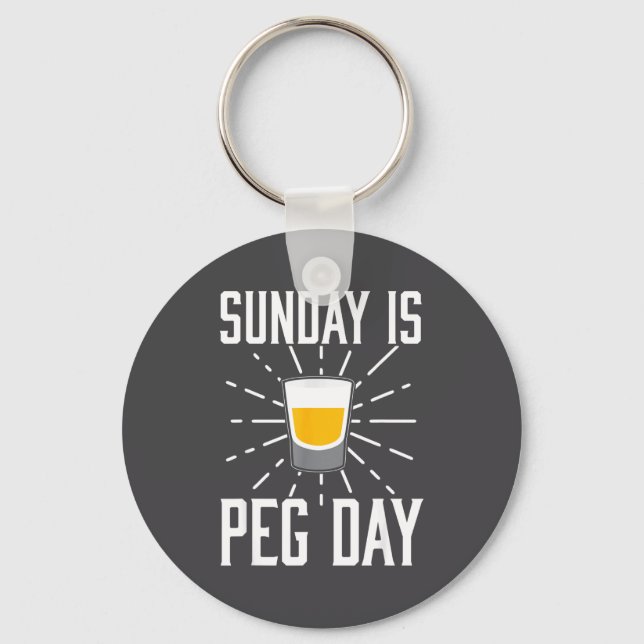 Desi Punjabi Funny Peg Day Sikh Quote Gift  Key Ring (Front)