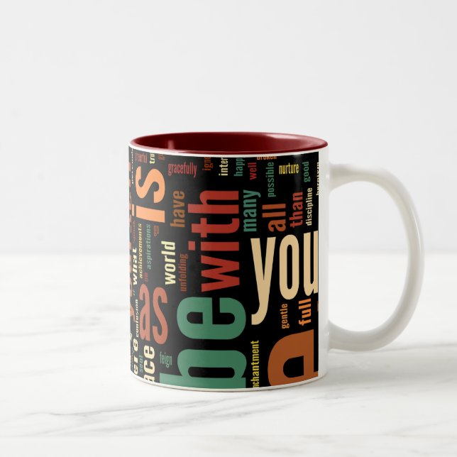 Desidera(R)ta Word Art two tone mug (Right)