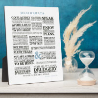Desiderata 2 (a 1920's prose by Max Erhmann