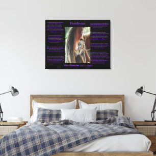 Desiderata Baby Monkey Love Canvas Print