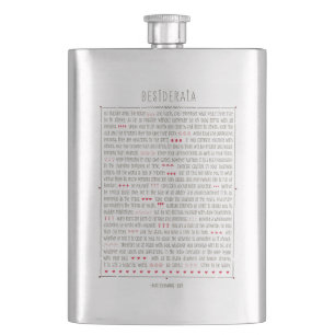 Desiderata by Max Ehrmann Hip Flask