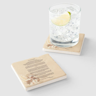 Desiderata by Max Ehrmann  Stone Coaster