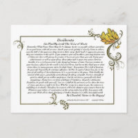 DESIDERATA Card by Max Ehrmann-Autumn Leaves