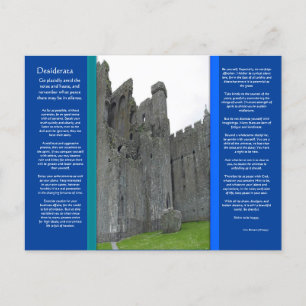 DESIDERATA Castle Rock Postcard