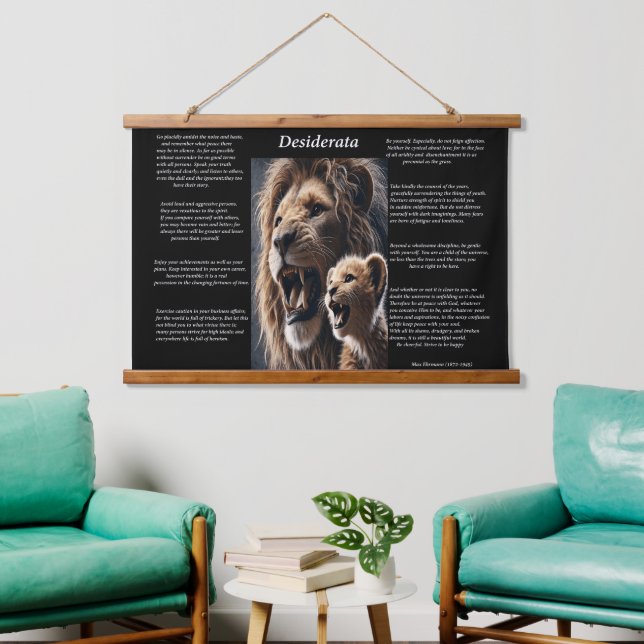 Desiderata: Contentment in the Pride Hanging Tapestry (Living Room)