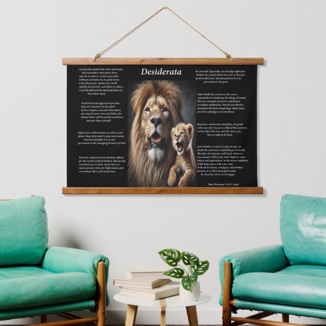 Desiderata: Cubs Playful Discovery Hanging Tapestry (Living Room)