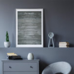 Desiderata "Desired Things" on Concrete Wall Poster<br><div class="desc">Desiderata "Desired Things" A beautiful piece of prose poem by American writer Max Ehrmann(1872–1945). A philosophy of life on solid concrete wall in wood pattern background with font design.</div>