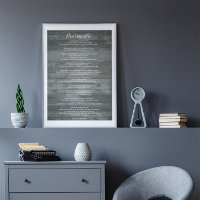 Desiderata "Desired Things" on Concrete Wall