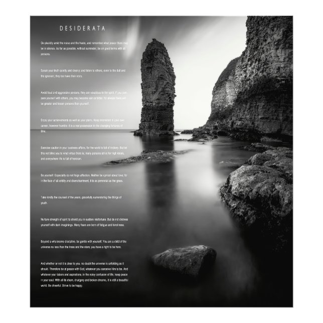 DESIDERATA England Coast Photo Print (Front)