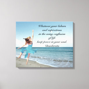 Desiderata for mother canvas print