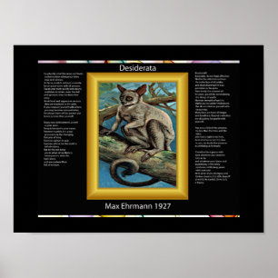 DESIDERATA  Galago Posters