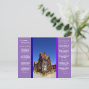 DESIDERATA Ghost Town Postcard