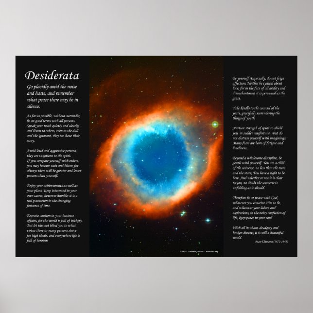 Desiderata - Helix Nebula, The Eye Poster (Front)