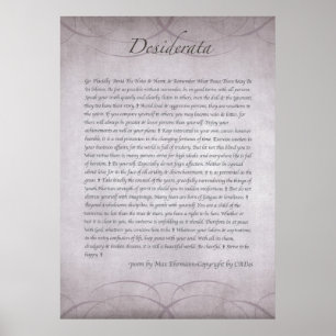 DESIDERATA in Lavender Fields Forever Poster