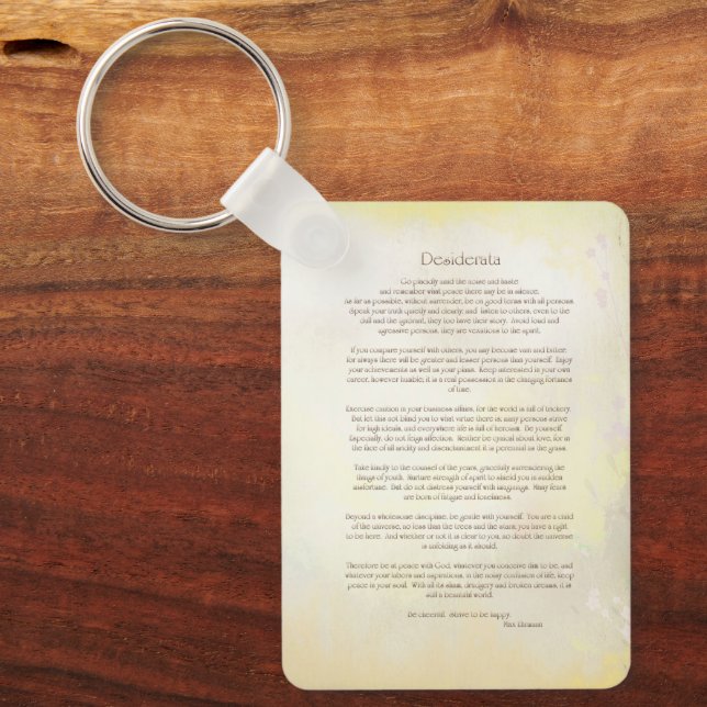 Desiderata  key ring (Front)