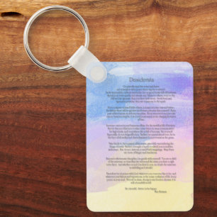 Desiderata  keychain