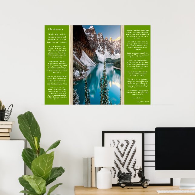 Desiderata Majestic Mountain View Posters (Home Office)