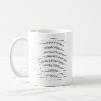 DESIDERATA MAX EHRMANN CUSTOM  COFFEE MUG