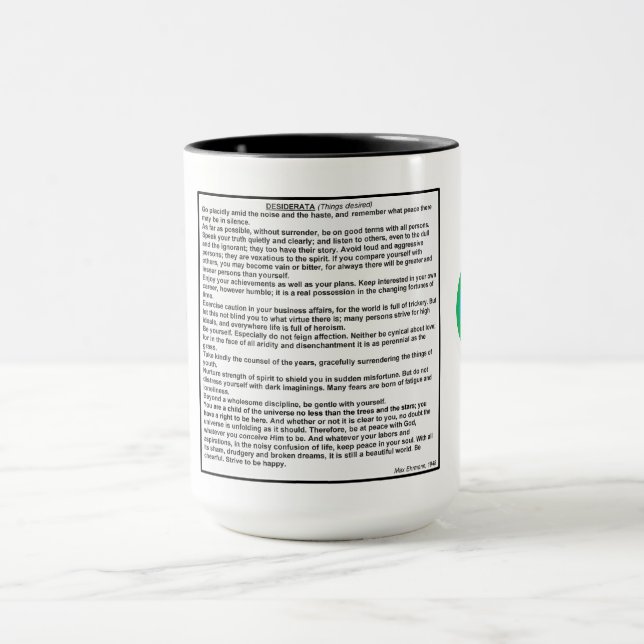 DESIDERATA Mug (Center)