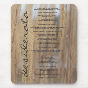 Desiderata Nature Mouse Pad