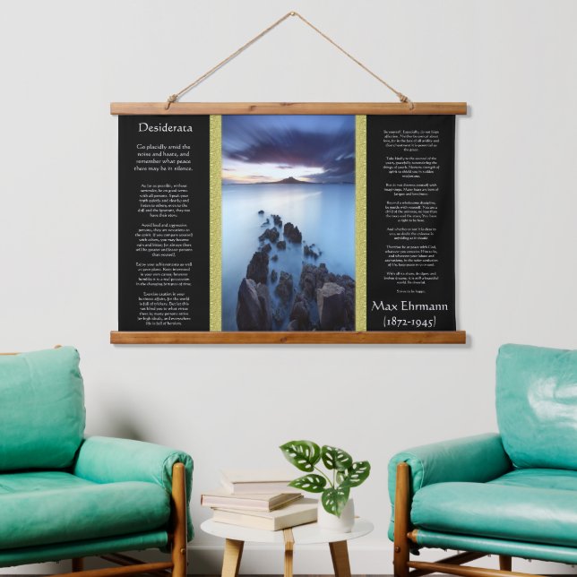 Desiderata Ocean Walkway Leading Out To the sun  Hanging Tapestry (Living Room)