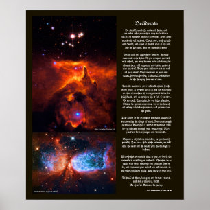 Desiderata - Outer Space beauty of Universe Stars Poster