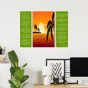 Desiderata Palm Tree  Silhouette Posters