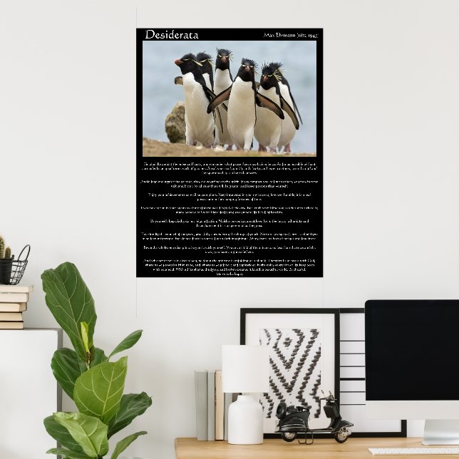Desiderata Penguins Walking Posters (Home Office)