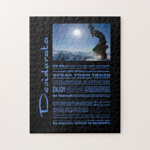 Desiderata Poem Snowboard Extreme Jigsaw Puzzle