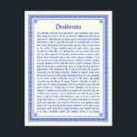 Desiderata Postcard<br><div class="desc">The Desiderata by Max Ehrmann is a much-loved poem by all who know it. 

An aged look is achieved with a fraktur font,  a Mediaeval border design,  and a parchment-like background. The Desiderata is also offered with a rustic brown colour scheme,  and as cards and poster prints.</div>