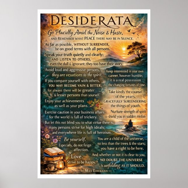 Desiderata  poster (Front)