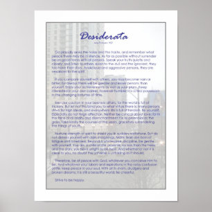 Desiderata Poster
