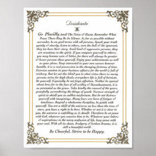 DESIDERATA Poster