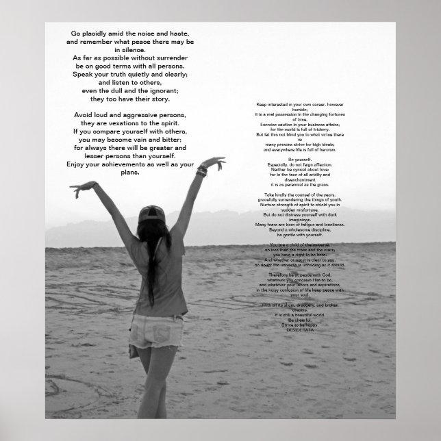 Desiderata Poster (Front)