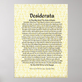 DESIDERATA Poster by Max Ehrmann MANY SIZES