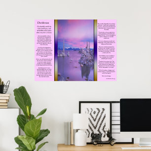 Desiderata Purple Ocean Posters