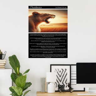 Desiderata: Queen of the Golden Hour Poster