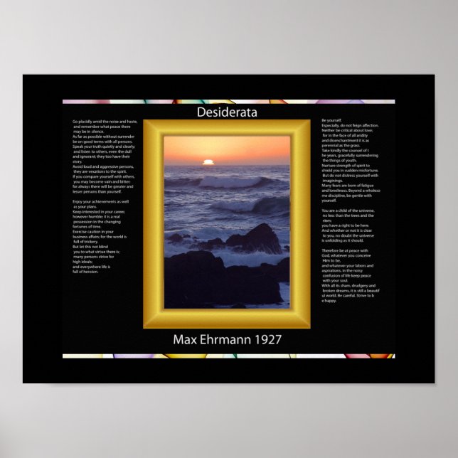 DESIDERATA Rocks Posters (Front)