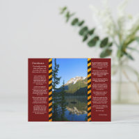 DESIDERATA Snow Peak Mountain Postcard