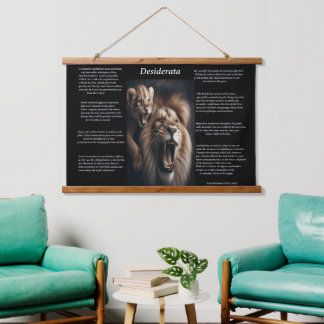 Desiderata: Tenderness Amidst Power Hanging Tapestry