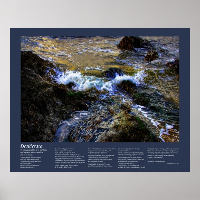 Desiderata - The Eager Tide Poster (Front)