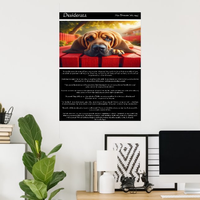 Desiderata: The Red Fence Sanctuary Poster (Home Office)