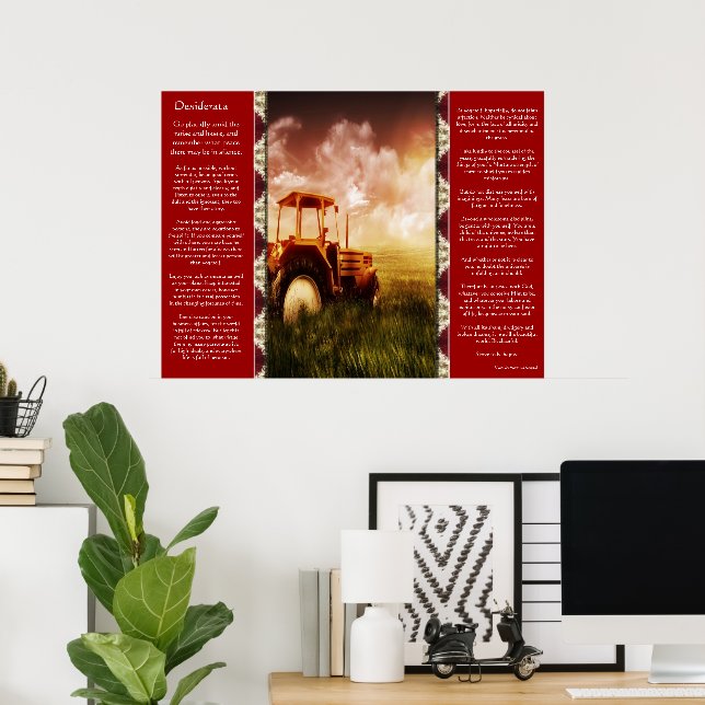 Desiderata Tractor Ploughing Posters (Home Office)