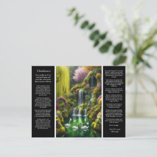 Desiderata Waterfall: Floral Arches, Light-Kissed  Postcard