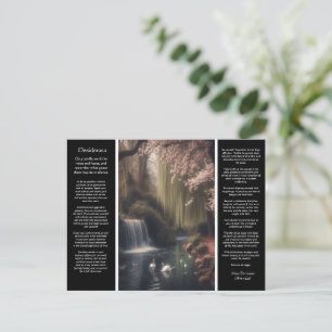 Desiderata Waterfall: Golden Light, Gentle Blooms, Postcard