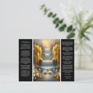 Desiderata Waterfall: Golden Valley, Heartfelt  Postcard